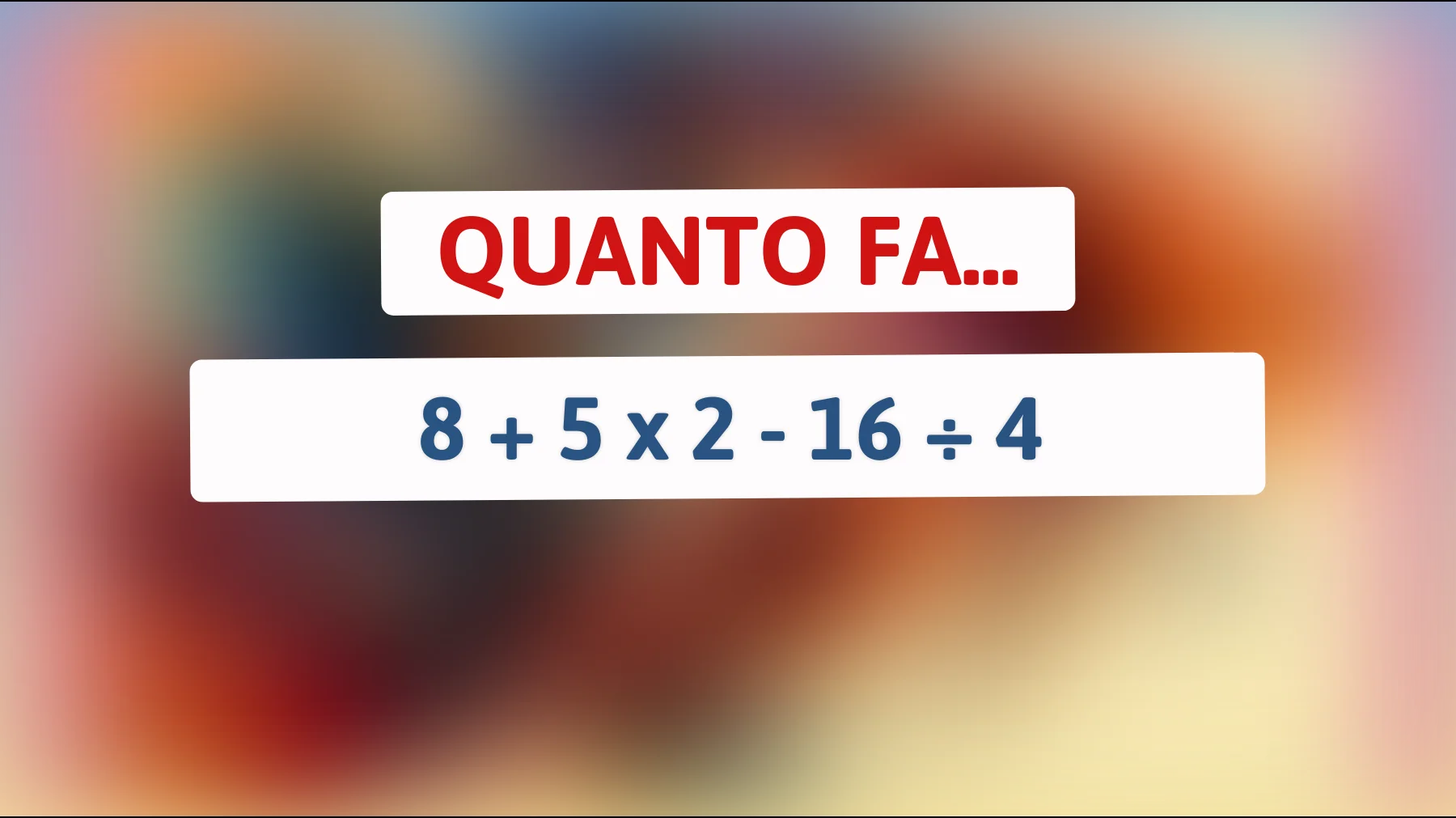 "Solve This Equation to Prove Your IQ: Only True Geniuses Can Get It Right!""