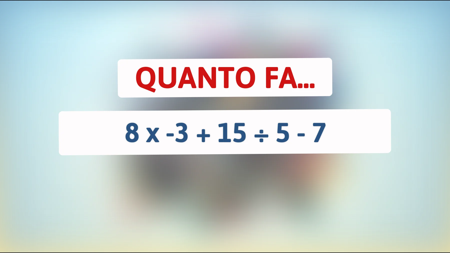 Scopri se puoi risolvere questo indovinello matematico che fa impazzire le menti più brillanti! Solo tu puoi trovare la soluzione!"