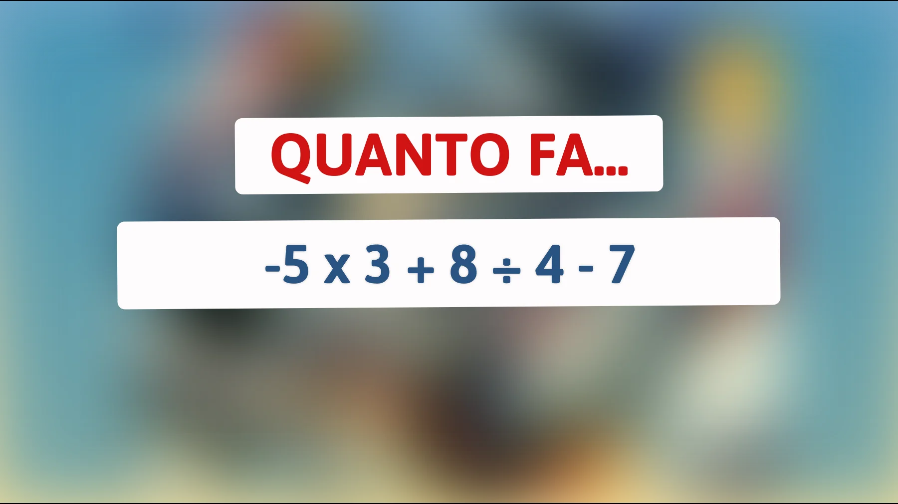 Scopri se sei un vero genio della matematica con questo intricato rompicapo numerico! Sei tra le poche menti che sanno la risposta giusta?"