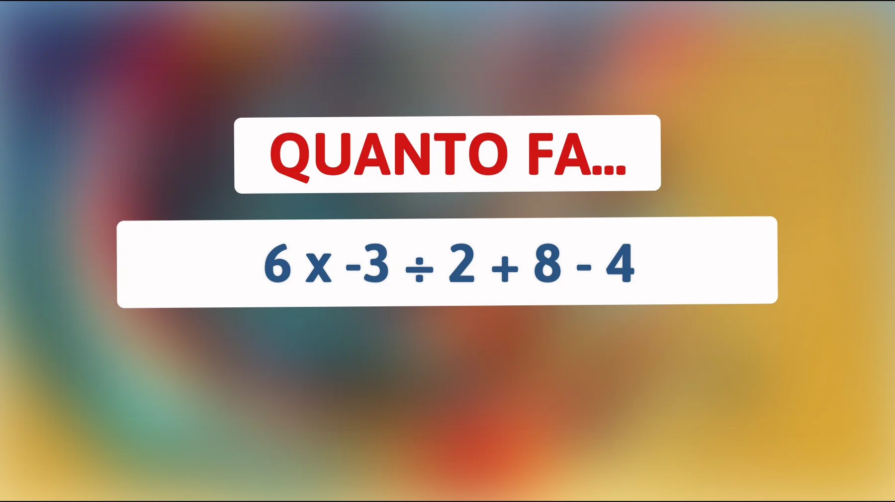Scopri se sei un vero genio della matematica: riuscirai a risolvere questo indovinello che solo il 2% delle persone riesce a capire?"